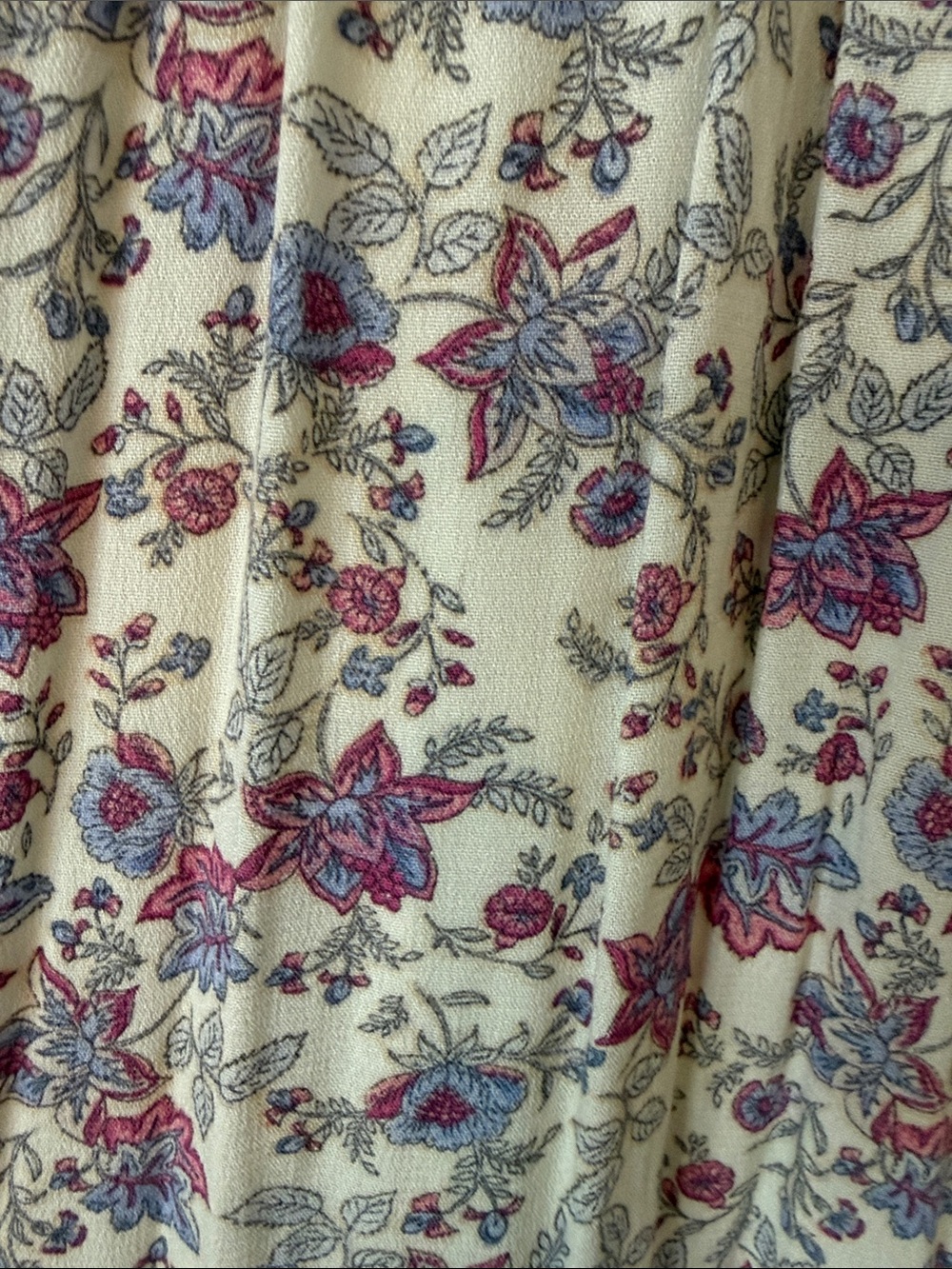 Z Supply Cream Maxi Dress with Purple Floral Print - Picture 4 of 8